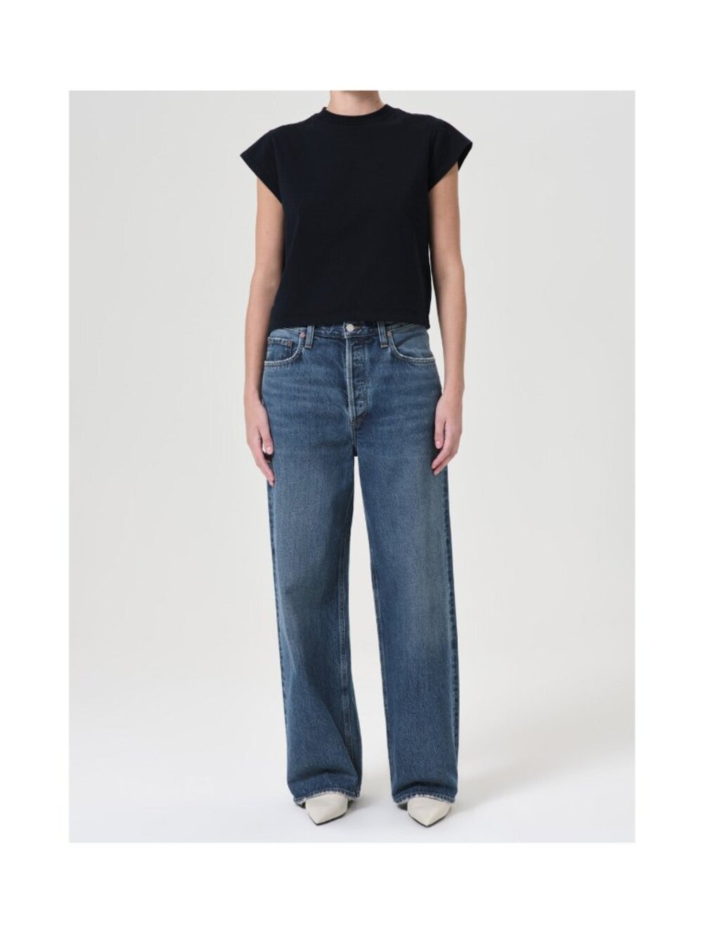AGOLDE Low Slung Baggy Jeans / Size 27 / Essence Blue